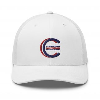white trucker cap